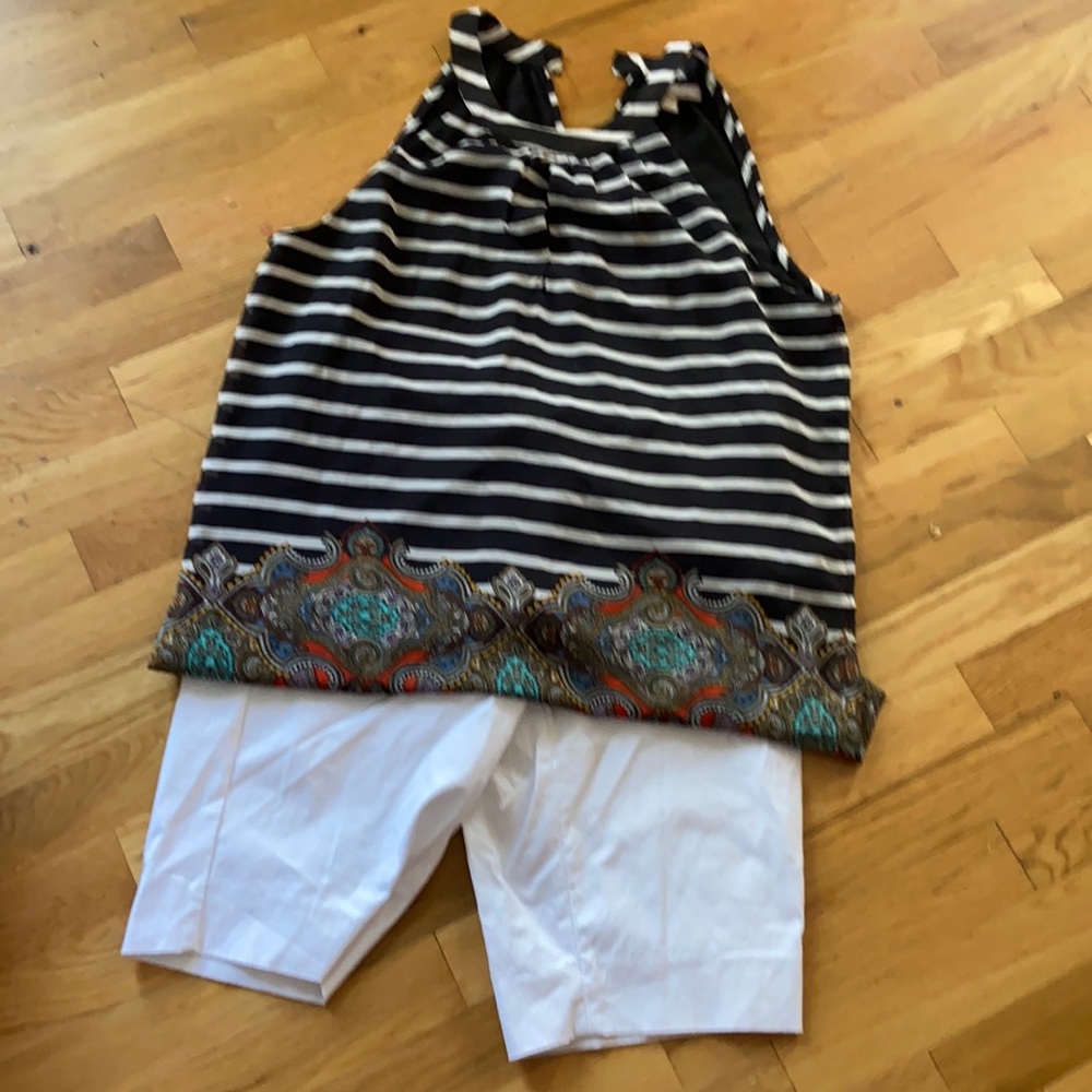 Summer short and halter top outfit.